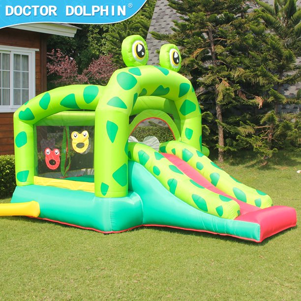 SUGIFT Inflatable Castle Kids Frog Bounce House Inflatable Bouncing Castle Jumping