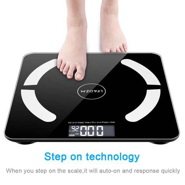 SUGIFT Bluetooth Smart Scale Digital Multifuction Body Fat Scale, White