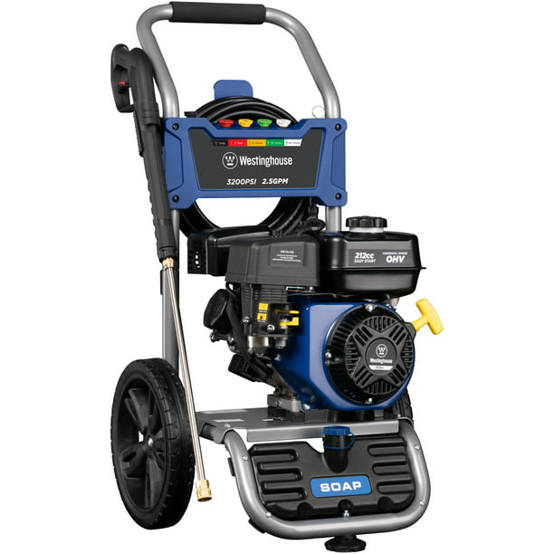 SUGIFT WPX3200 Gas Powered Pressure Washer - 3200 PSI and 2.5 GPM - 5 Nozzle Set