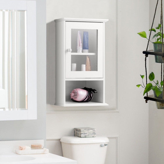 Bathroom Wall Mounted Adjustable Hanging Storage Medicine Cabinet