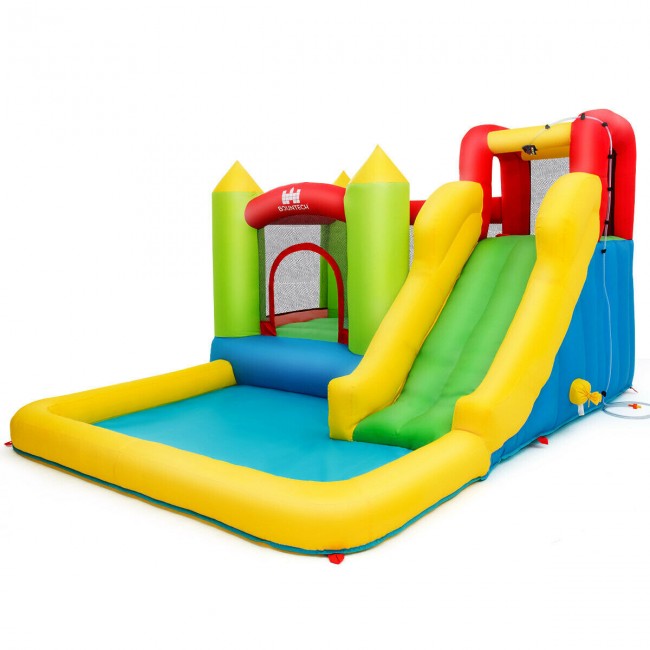 SUGIFT Inflatable Bounce House,Outdoor Inflatable Kid Castle with 480W Air Blower